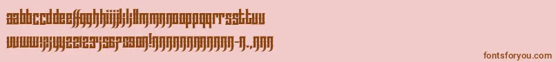 EffortlessTattoo Font – Brown Fonts on Pink Background