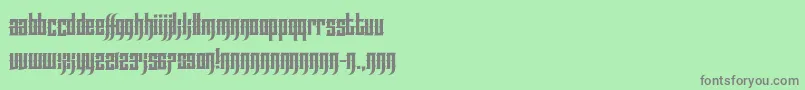 EffortlessTattoo Font – Gray Fonts on Green Background