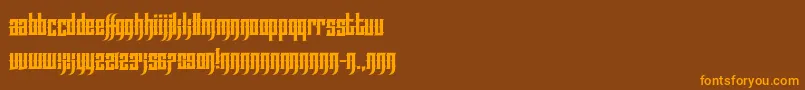 EffortlessTattoo Font – Orange Fonts on Brown Background