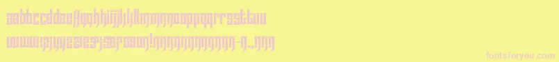 EffortlessTattoo Font – Pink Fonts on Yellow Background