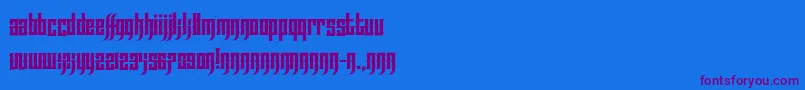 EffortlessTattoo Font – Purple Fonts on Blue Background