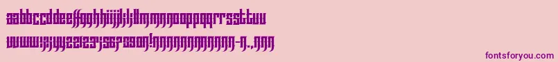 EffortlessTattoo Font – Purple Fonts on Pink Background