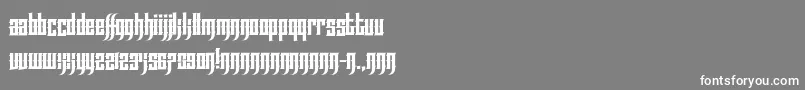 フォントEffortlessTattoo – 灰色の背景に白い文字