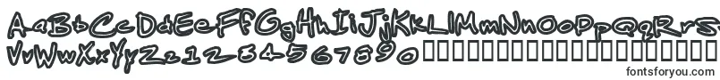 JenkinsAlbino-fontti – rajausfontit
