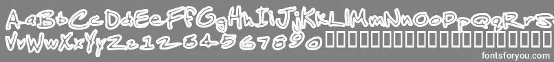 JenkinsAlbino Font – White Fonts on Gray Background