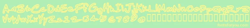 More about JenkinsAlbino Font JenkinsAlbino Font – Yellow Fonts on Green Background