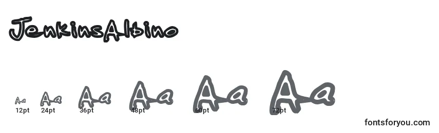 JenkinsAlbino Font Sizes