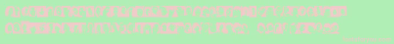 FacesFemale Font – Pink Fonts on Green Background