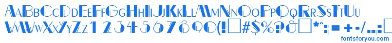 BealevarigatedRegularDb Font – Blue Fonts on White Background