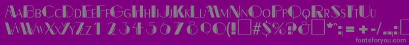 BealevarigatedRegularDb Font – Gray Fonts on Purple Background