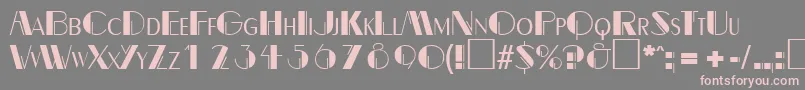 BealevarigatedRegularDb Font – Pink Fonts on Gray Background