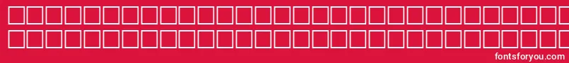 フォントOblemitalRegular – 赤い背景に白い文字