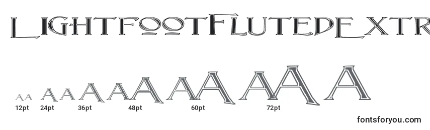 LightfootFlutedExtraExpandedRegular Font Sizes