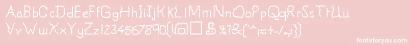 フォントVolts – ピンクの背景に白い文字