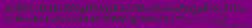 GaramondpremrproBditcapt Font – Black Fonts on Purple Background