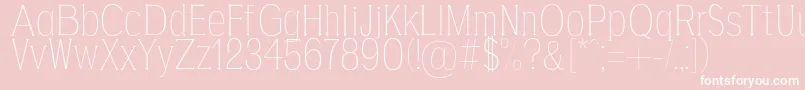 AgajdaThin Font – White Fonts on Pink Background