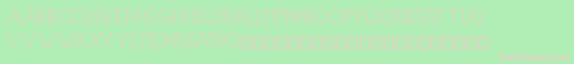 Lovelica Font – Pink Fonts on Green Background