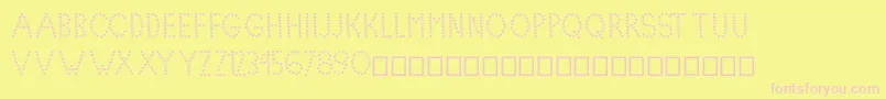 En savoir plus sur la police Lovelica Police Lovelica – polices roses sur fond jaune