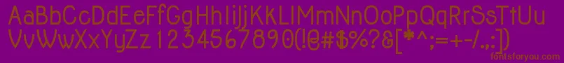 JollyBold Font – Brown Fonts on Purple Background