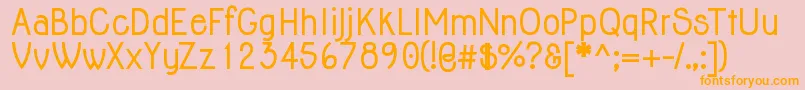 JollyBold Font – Orange Fonts on Pink Background