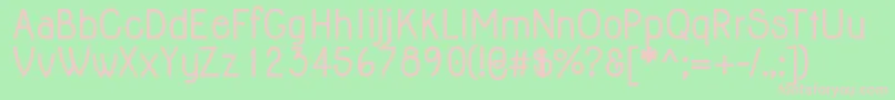 JollyBold Font – Pink Fonts on Green Background