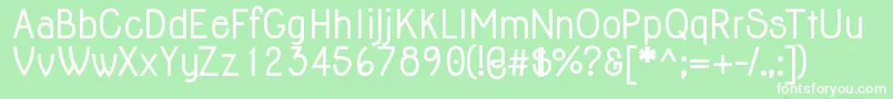 JollyBold-Schriftart – Weiße Schriften auf grünem Hintergrund