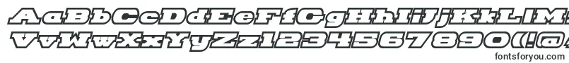 HackneyBlockOutlineItalic Font – Vector Fonts