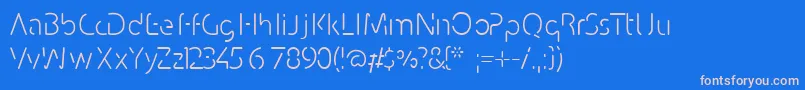 Conhaq Font – Pink Fonts on Blue Background