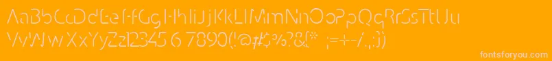 Conhaq Font – Pink Fonts on Orange Background