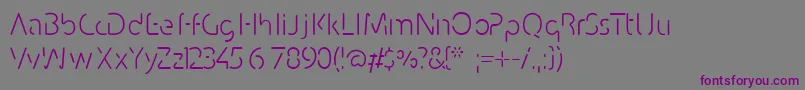 Conhaq Font – Purple Fonts on Gray Background