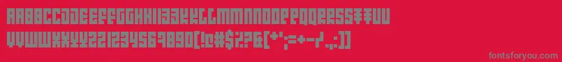 IntroducingPretentiousness Font – Gray Fonts on Red Background