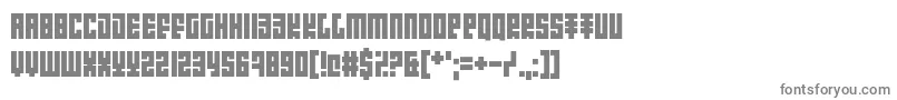 フォントIntroducingPretentiousness – 白い背景に灰色の文字