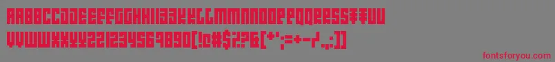 IntroducingPretentiousness Font – Red Fonts on Gray Background