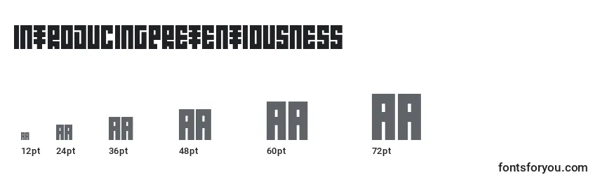 IntroducingPretentiousness Font Sizes
