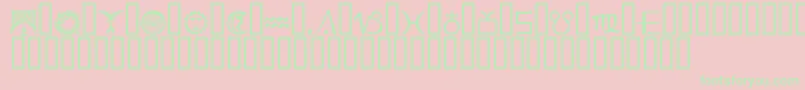 EsseneDingbats Font – Green Fonts on Pink Background