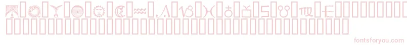 EsseneDingbats Font – Pink Fonts on White Background