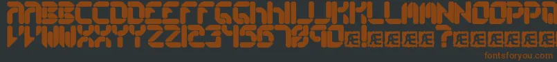 Collecrs-fontti – ruskeat fontit mustalla taustalla