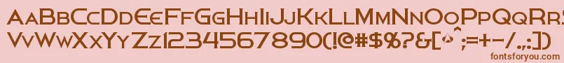 Persis Font – Brown Fonts on Pink Background