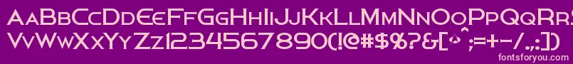 Persis Font – Pink Fonts on Purple Background