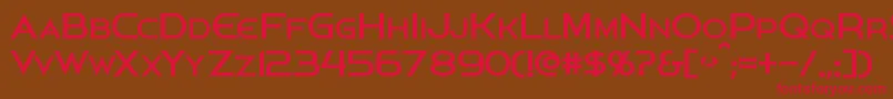 Persis Font – Red Fonts on Brown Background