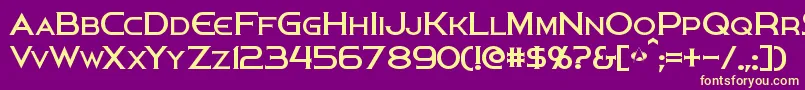 Persis Font – Yellow Fonts on Purple Background