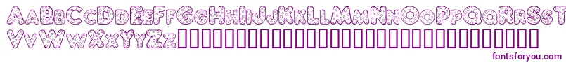 ChubbyDotty Font – Purple Fonts on White Background