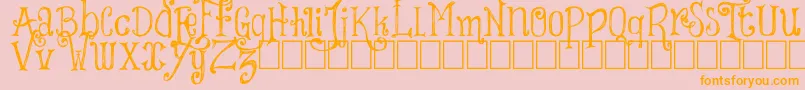 ThingsWeSaid Font – Orange Fonts on Pink Background