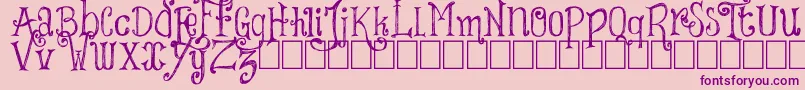 ThingsWeSaid Font – Purple Fonts on Pink Background