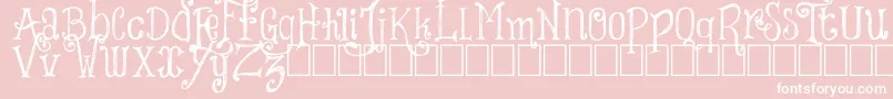 ThingsWeSaid Font – White Fonts on Pink Background