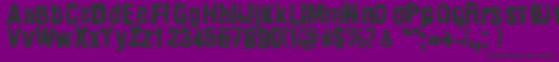 Mainpar Font – Black Fonts on Purple Background