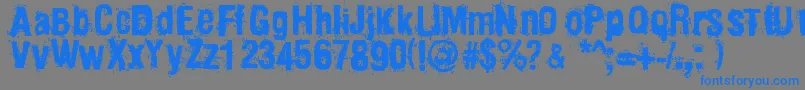 Mainpar Font – Blue Fonts on Gray Background