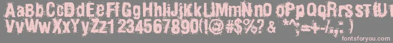 Mainpar Font – Pink Fonts on Gray Background