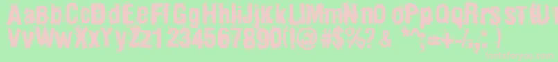 Mainpar Font – Pink Fonts on Green Background