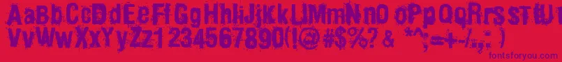 Mainpar Font – Purple Fonts on Red Background